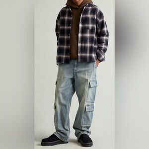 Pacsun Dylan Baggy Jeans Cargo Medium Blue Tint 32x32